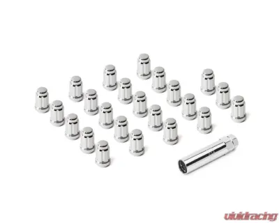 Quadratec 23 Piece Spline Drive Wheel Lug Nut Kit in Chromefor Jeep 1976-2018 - 92806 9009